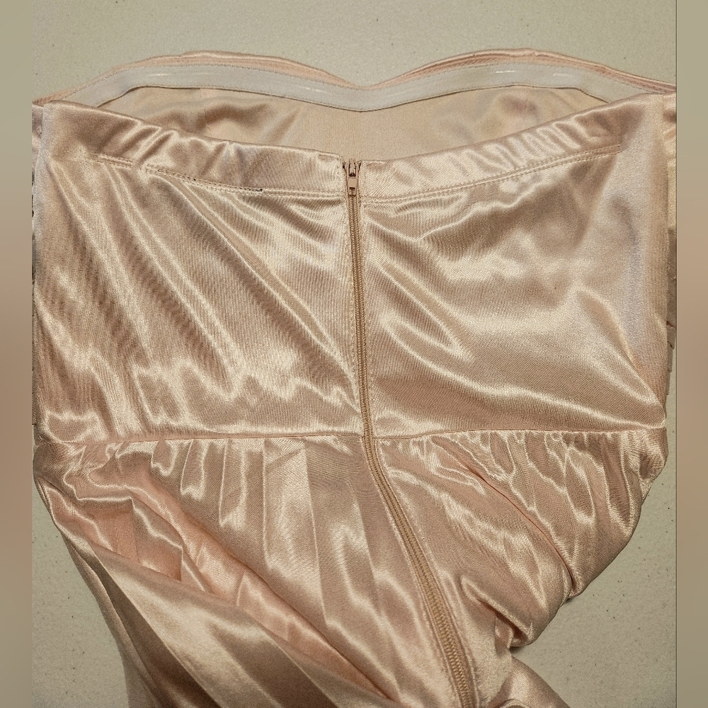 My Michelle Strapless Shimmery Beaded Gown - Picture 10 of 15